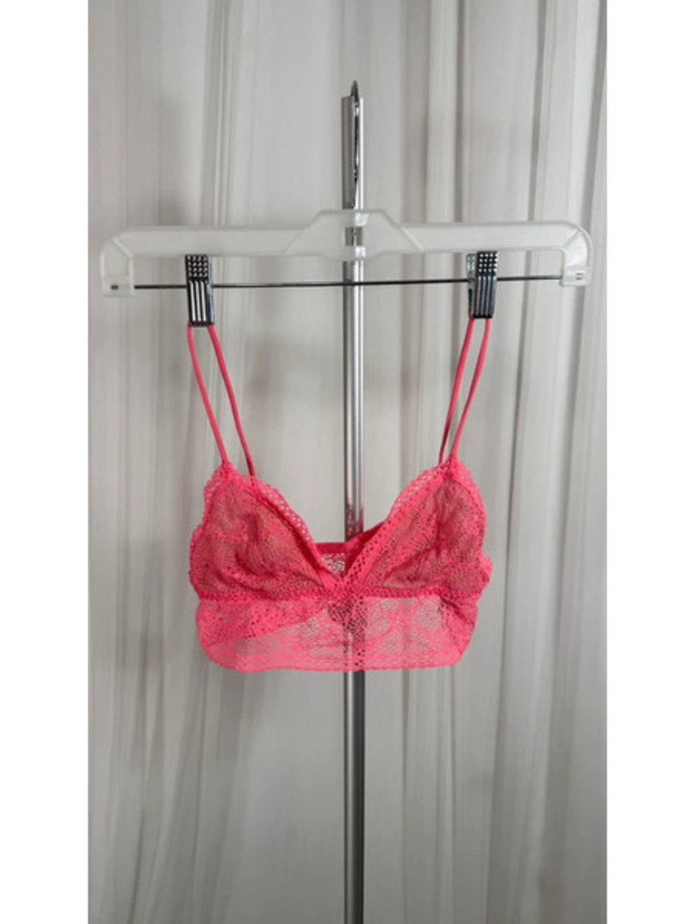 Victorias Secret Pink Lace Bralette XS Coquette Coastal Cottagecore Feminine